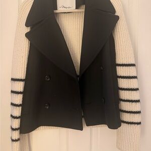 3.1 Phillip Lim Black and Cream Jacket